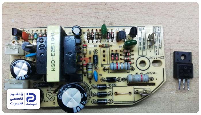 خرابی برد الکترونیکی، فیوز حرارتی یا ترا‌نس‌فورمر