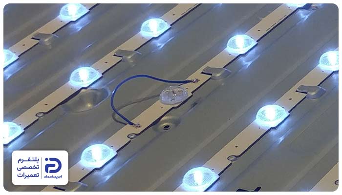 خرابی بک‌لایت از علل سفید شدن تصویر تلویزیون