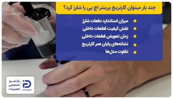 چند بار میتوان کارتریج پرینتر اچ پی را شارژ کرد؟