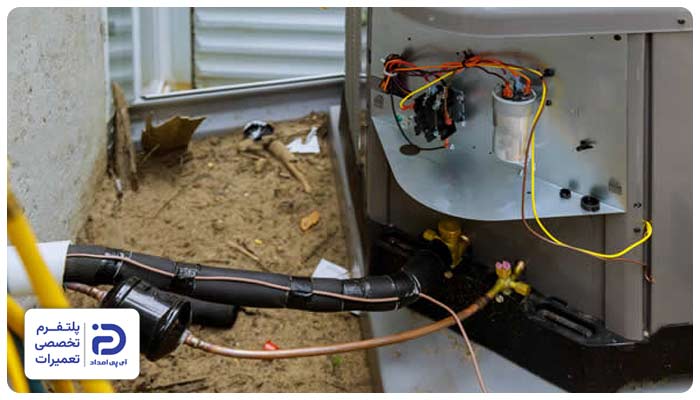 سیمکشی نامناسب کولرگازی