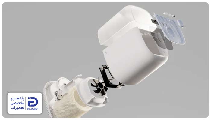 مونتاژ نادرست یا درپوش/پکینگ نامرغوب دستگاه بخور