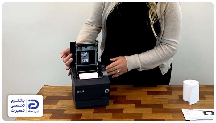 قرارگیری نامناسب یا اشتباه رول کاغذ