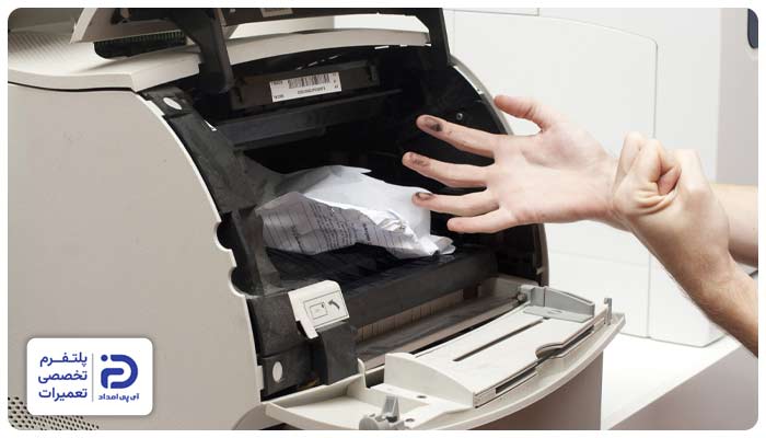 گیر کردن کاغذ در پرینتر شارپ