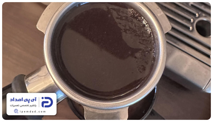 علت جمع شدن آب در بسکت اسپرسوساز