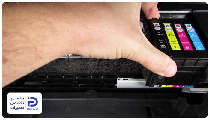 تعویض و شارژ کارتریج پرینتر اپسون