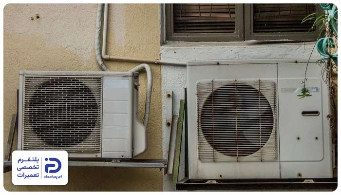 فرسودگی دستگاه و برد به مرور زمان کولرگازی