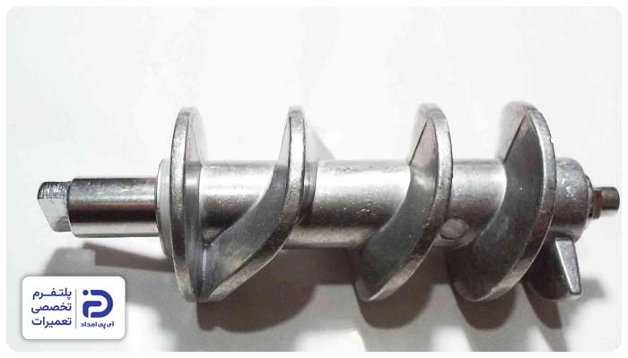 ساییدگی قسمت شش ضلعی انتهای مارپیچ