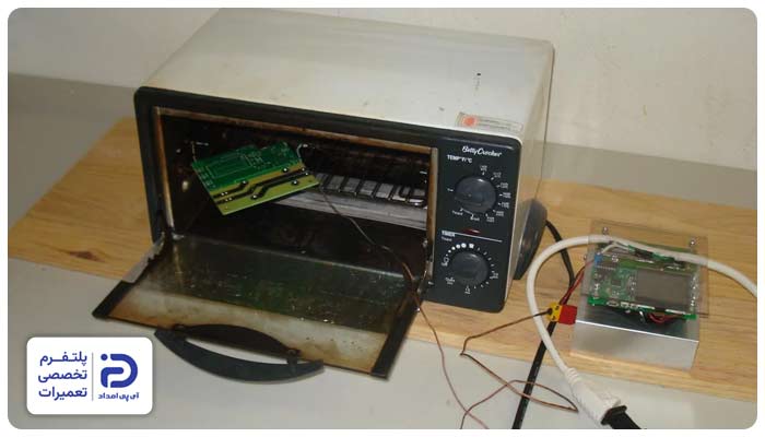 فرسودگی یا خرابی قطعات الکترونیکی آون توستر