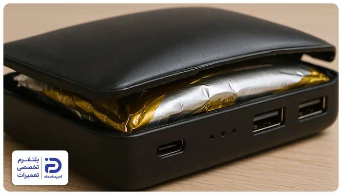 باتری فرسوده یا معیوب یکی از علت های خاموش شدن پاور بانک