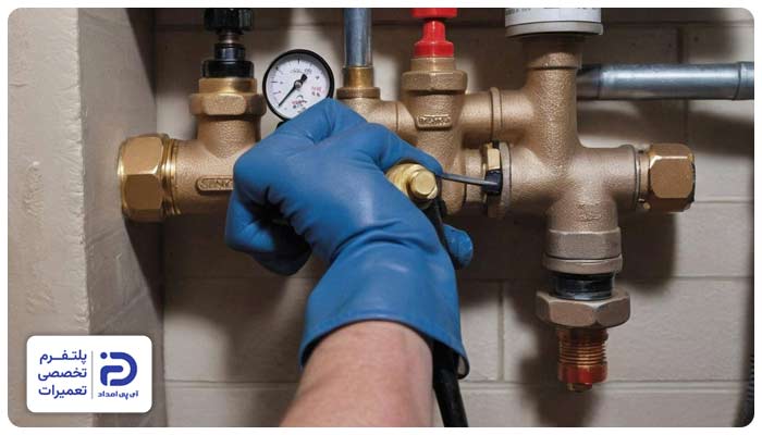 تنظیم و بهینهسازی مسیر جریان آب لوله کشی رادیاتور و پکیج