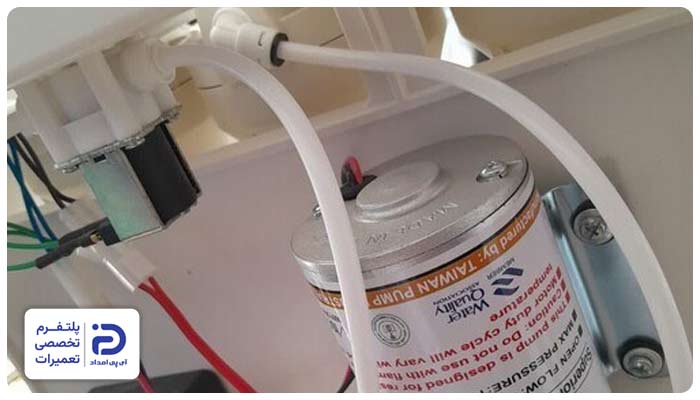 وجود هوا در سیستم از علل سوت کشیدن دستگاه تصفیه آب خانگی