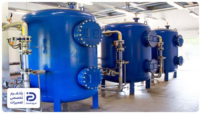 تعمیر منبع کویلی موتورخانه