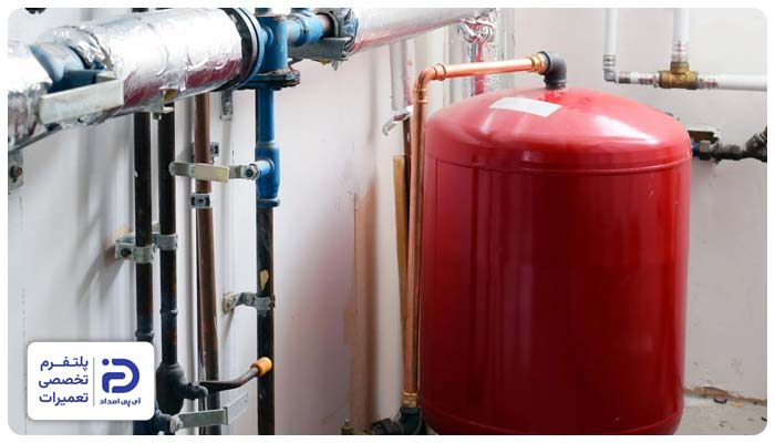 تعمیر منبع انبساط موتورخانه