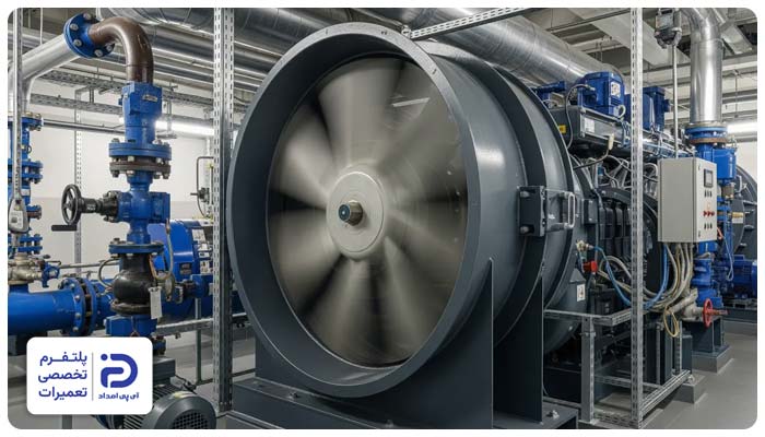 تعمیر و تعویض فن موتورخانه