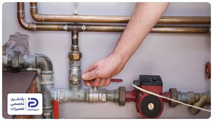 تعمیر لولهکشی و شیرآلات موتورخانه