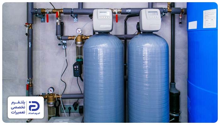 تعویض سختی گیر آب موتورخانه