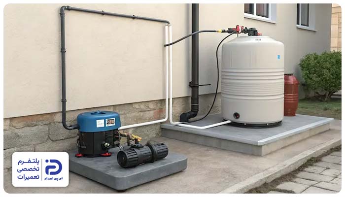 بررسی محل مناسب نصب پمپ آب