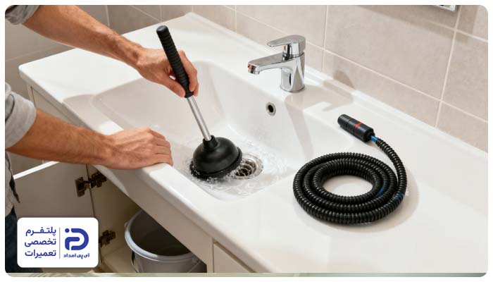 گرفتگی توالت یا کفشور سرویس بهداشتی