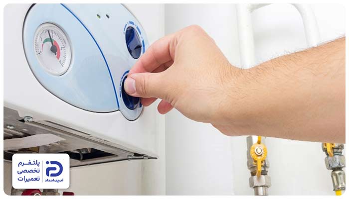گرم نشدن آب مصرفی پکیج