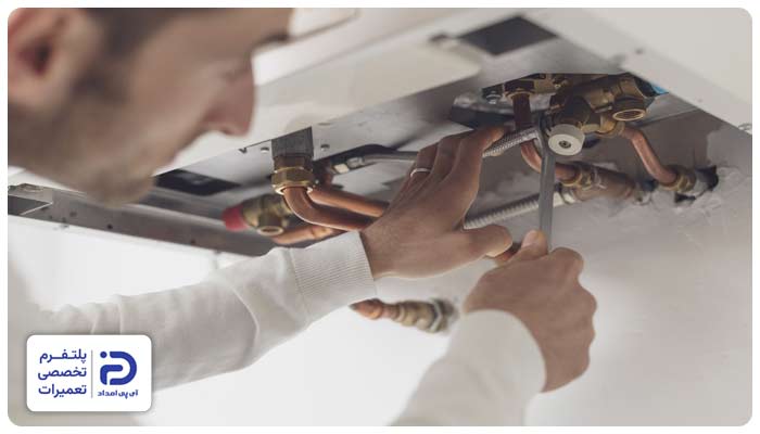 اتصال لوله‌ها و نصب پکیج