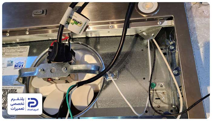 اتصالی یا نقص در سیم‌کشی و برق (ایمنی الکتریکی نامناسب) هود آشپزخانه