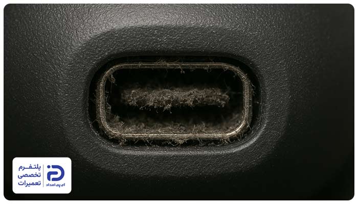 پورت شارژ معیوب یا کثیف علت شارژ نشدن هدفون