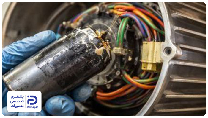 ایراد در خازن الکتروموتور از علل خاموش شدن مشعل موتورخانه
