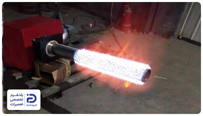 کاهش شعله مشعل گازی موتورخانه