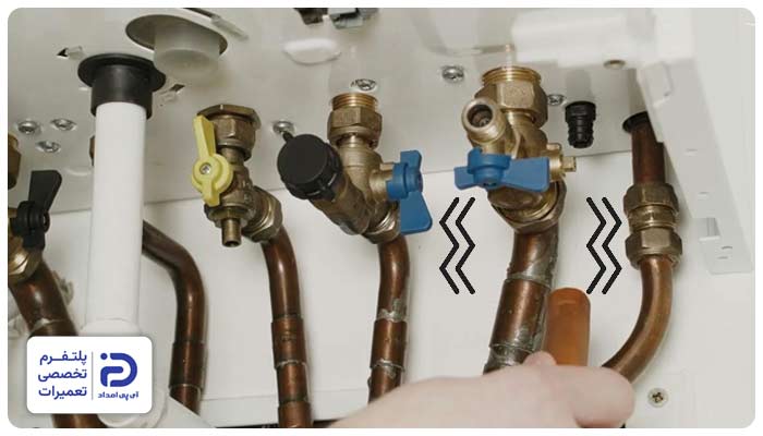 لرزش زیاد لوله کشی پکیج و شوفاژ