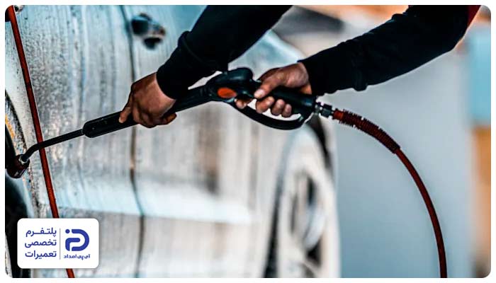 عدم تخلیه هوا و هد شدن سیستم قبل از روشن کردن یکی از علت های قطع و وصل شدن کارواش خانگی