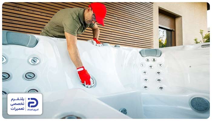 رفع گرفتگی و خرابی زیرآب وان و جکوزی