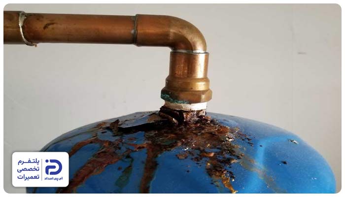 رفع نشتی و سوراخ منبع موتورخانه