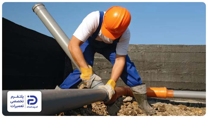 اجرای لوله کشی فاضلاب ساختمان