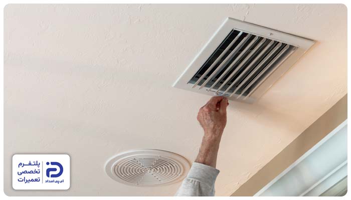 عدم امکان تنظیم جهت یا شدت جریان هوای دریچه کولر