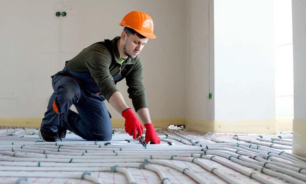 اجرای گرمایش از کف