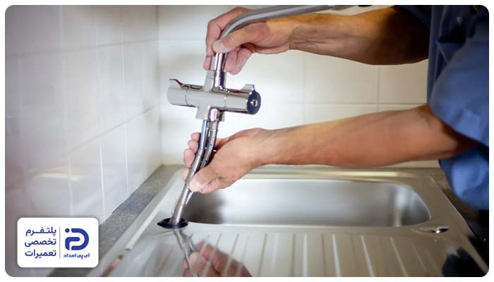 نصب شیر سینک ظرفشویی