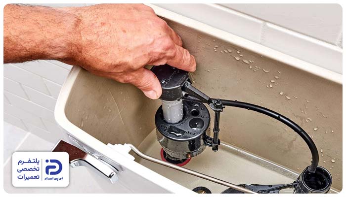 نصب فلاش تانک توالت فرنگی