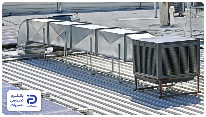 نصب کانال اصلی کولر آبی