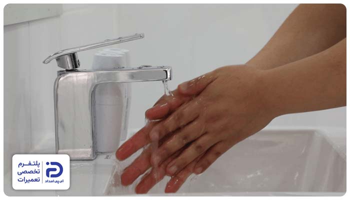 کمبود فشار و دبی آب ورودی یا خروجی سرویس بهداشتی