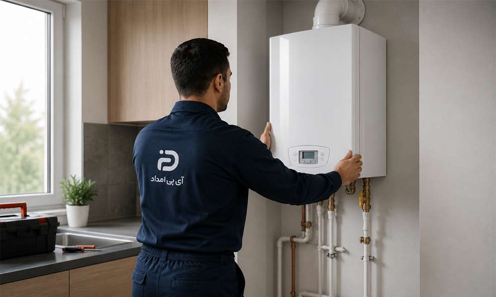 نصب پکیج در محل + آموزش