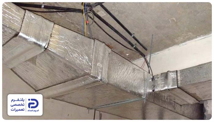 عبور کابل‌ها و لوله‌ها داخل کانل داکت اسپیلت