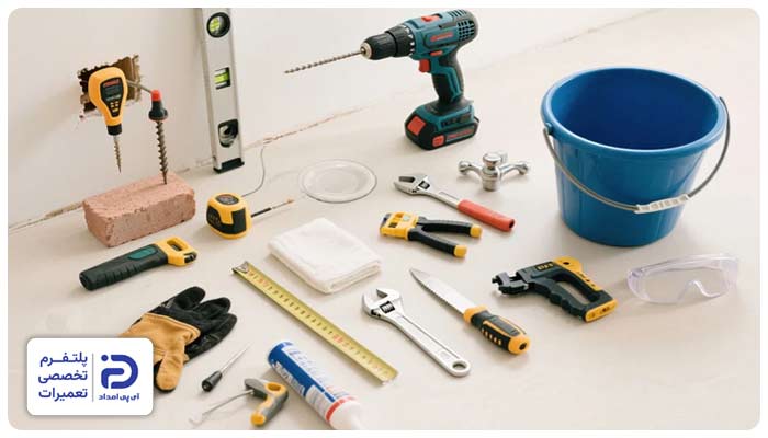 تهیه لوازم مورد نیاز برای نصب روشویی