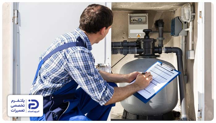 تنظیم فشار و تست نهایی نصب پمپ آب