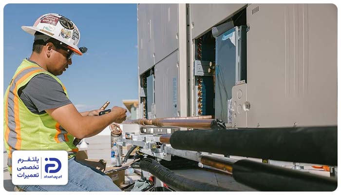 تعمیر لوله‌ها و اتصالات وی آر اف vrf