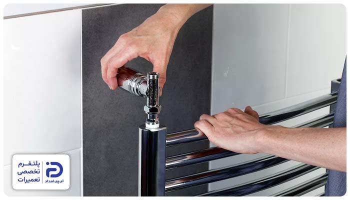 تعویض اتصالات حوله خشک کن