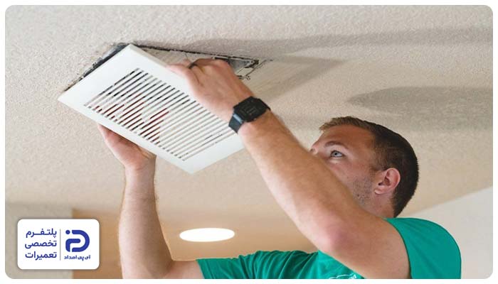 تعویض دریچه کولر آسیب‌دیده یا فرسوده