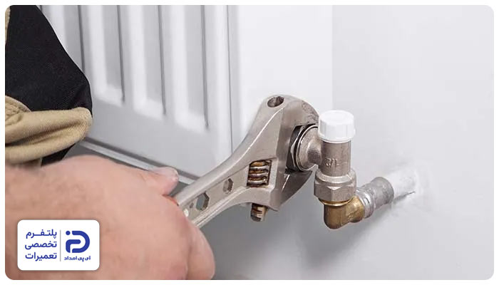 تعویض شیر رفت و برگشت رادیاتور شوفاژ