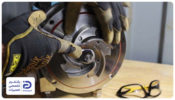 تعویض کاسه نمد پمپ آب