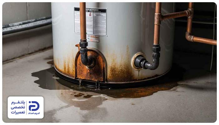 زنگزدگی منبع دوجداره موتورخانه