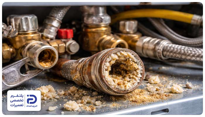 رسوب گرفتن لوله کشی پکیج و شوفاژ